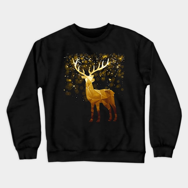 Reindeer (Caribou) Crewneck Sweatshirt by Aine Creative Designs
